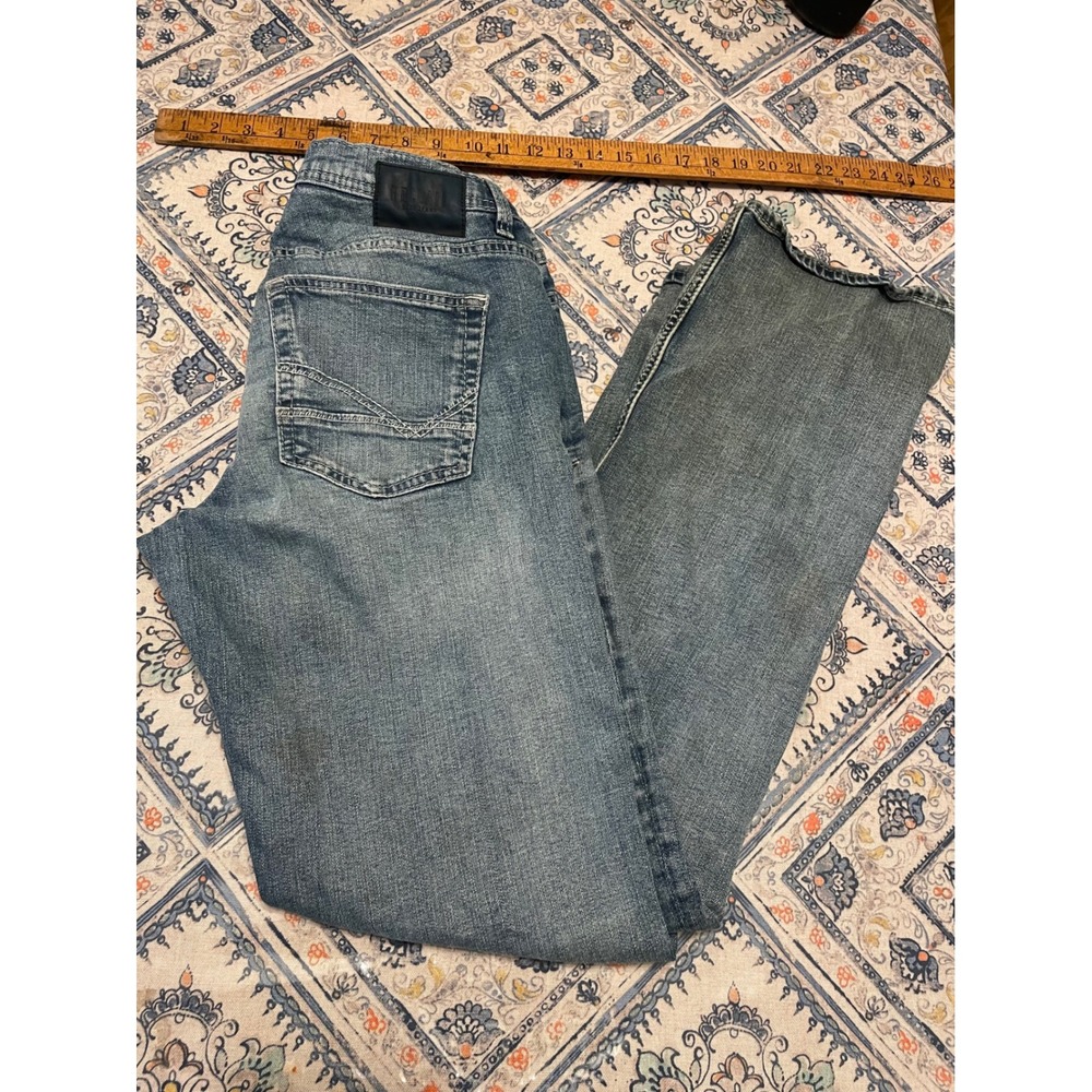 Reclaim Relaxed Straight Leg Blue Jeans Mens 32x36 Medium Wash Denim